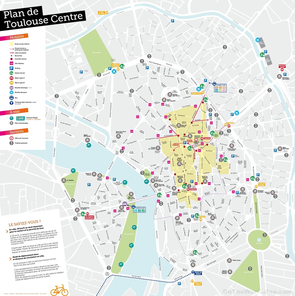 térképek a Toulouse
