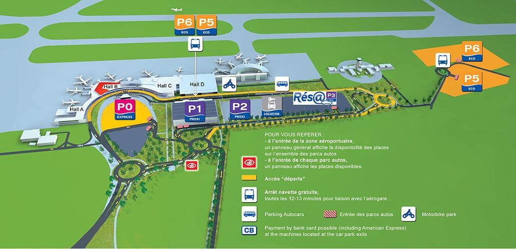 Toulouse airport terminal térkép