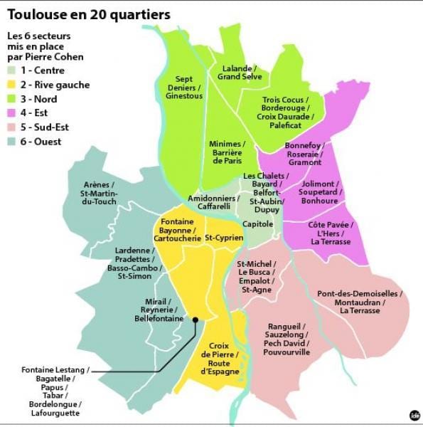 térkép Toulouse környéken