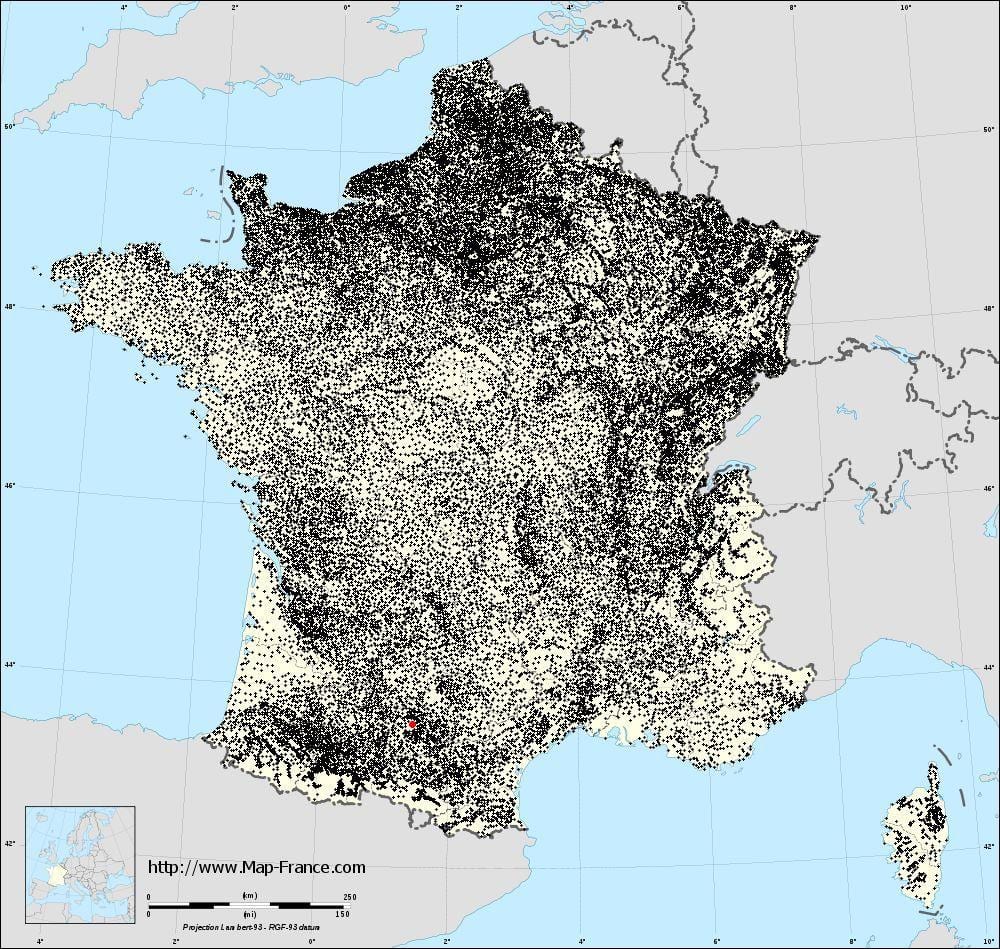 térkép Toulouse önkormányzatok