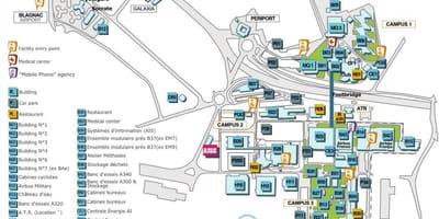 Térkép airbus Toulouse 