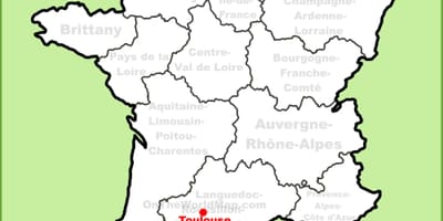 Toulouse térképen