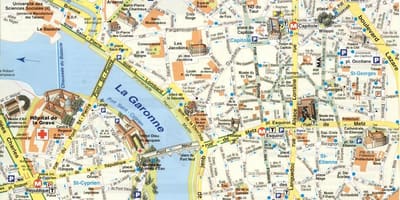 Térkép Toulouse külvárosában