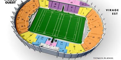 Térkép Toulouse-stadion 