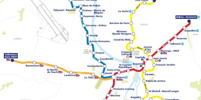 Térkép Toulouse villamos